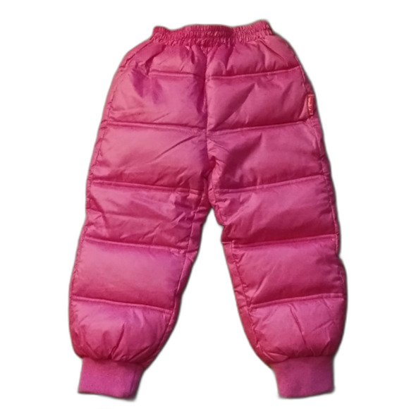 ONE KID DOWN SNOW PANTS, BRIGHT PINK, SZ 2T.  EUC - Picture 1 of 4